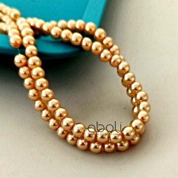 Glass pearl beads