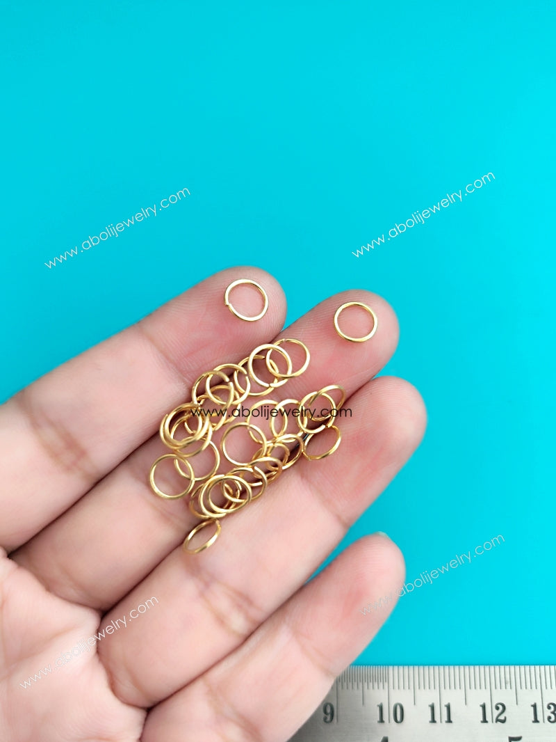 Tarnish resistant jump rings for handmade jewellery