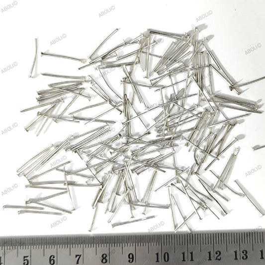 1.5 cm oxidized silver headpins tarnish resistant brass head pins HPBOS15