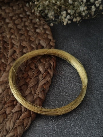 28 G Golden tarnish resistant Brass plated wire 50 gm roll 28GGW