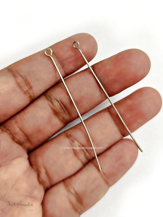 304 stainless steel eye pin for anti tarnish jewellery making 5 cm