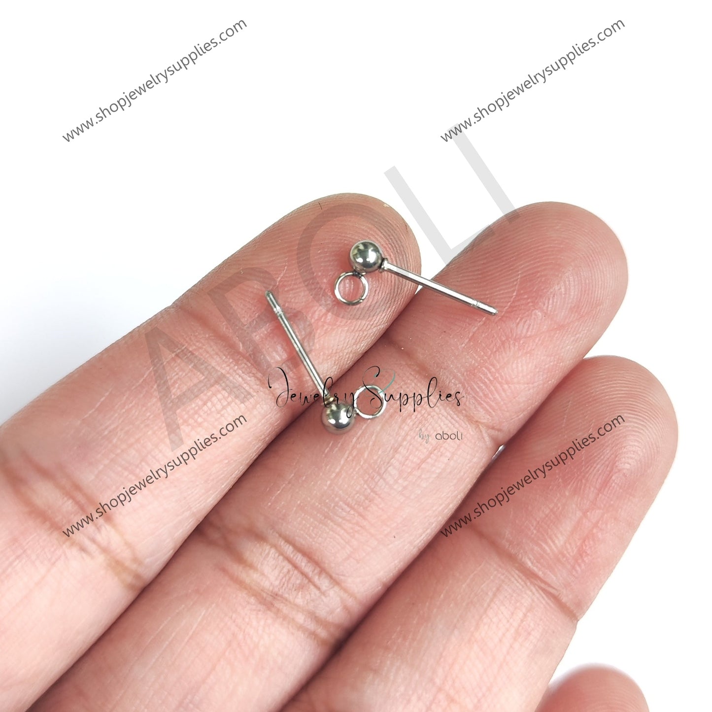 3 mm ball stud post 304 solid stainless steel earrings components premium range SSSBSP3