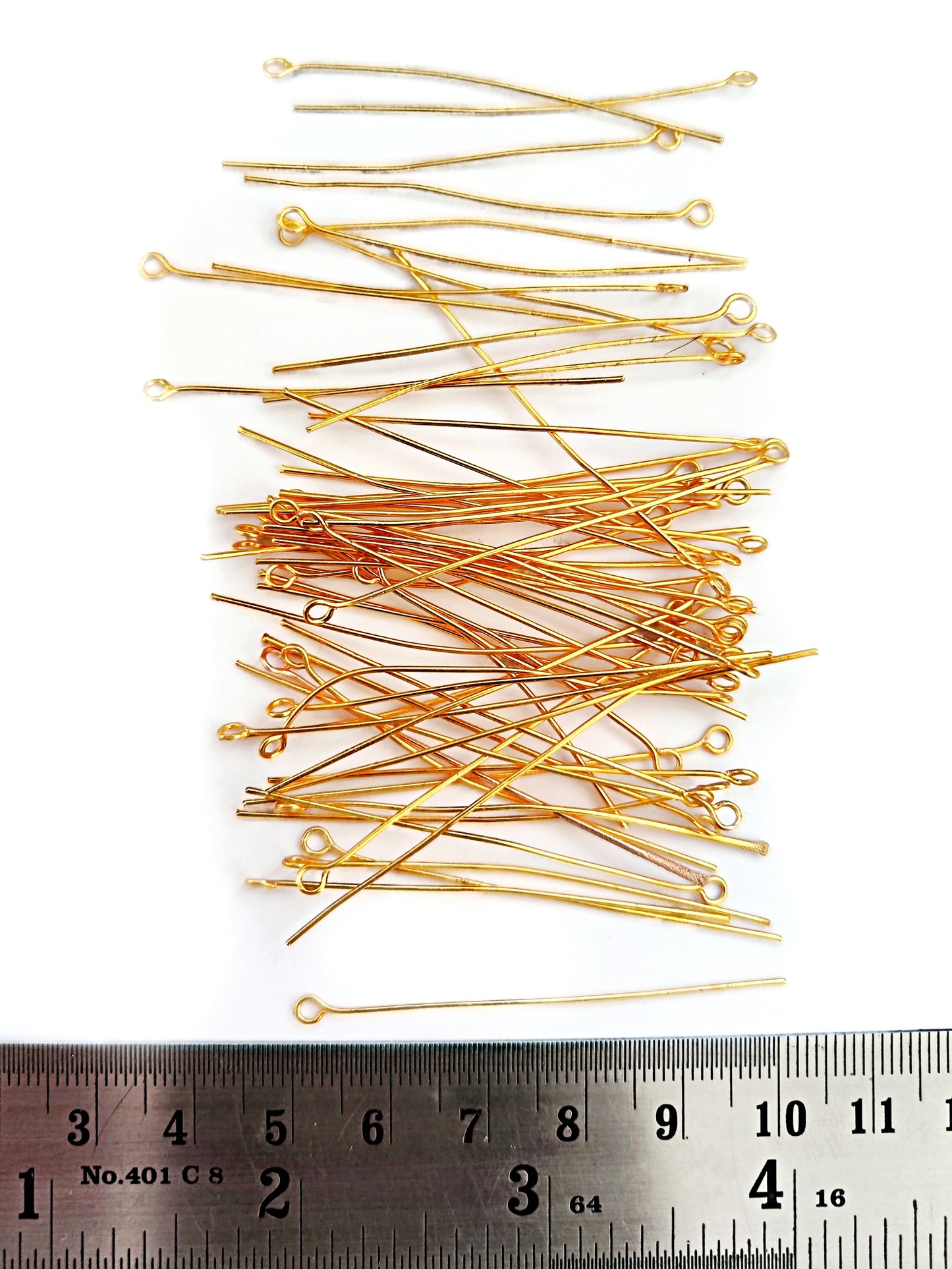 Tarnish resistant Golden Eye Pin 5 cm brass EPATG5