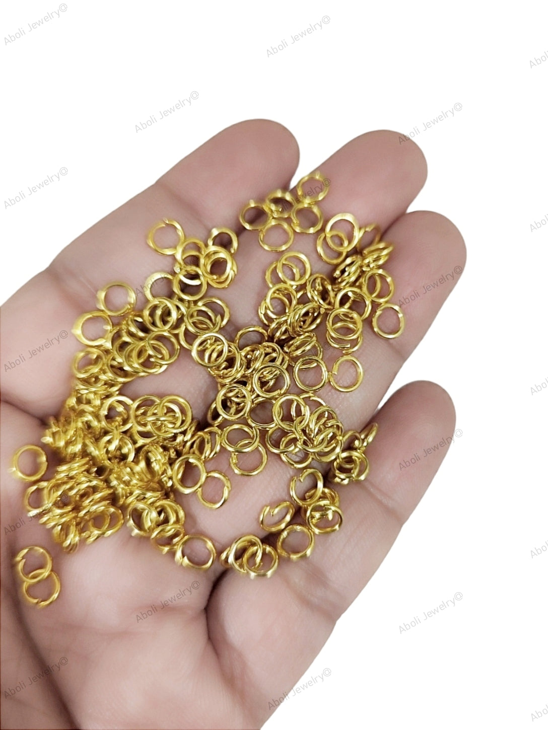 5 mm golden jump rings 5 mm standard metal jump ring JRN5G