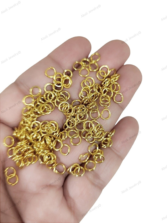 5 mm golden jump rings 5 mm standard metal jump ring JRN5G