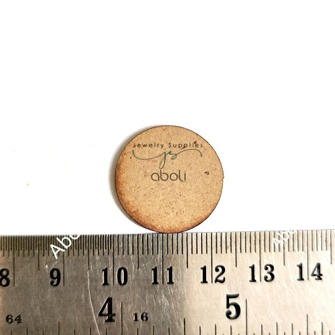22 mm round MDF Base for earrings Circular MDF shapes for fabric jewellery