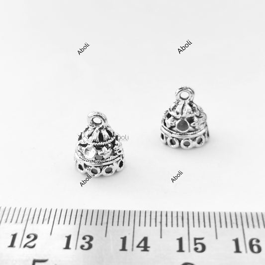 Silver jhumka bases MJBS90