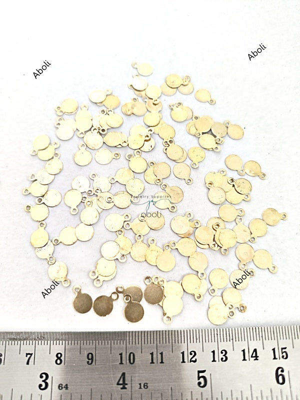 Golden coins ginni charms plain kasu charm latkan metal GSDB21 10 gm