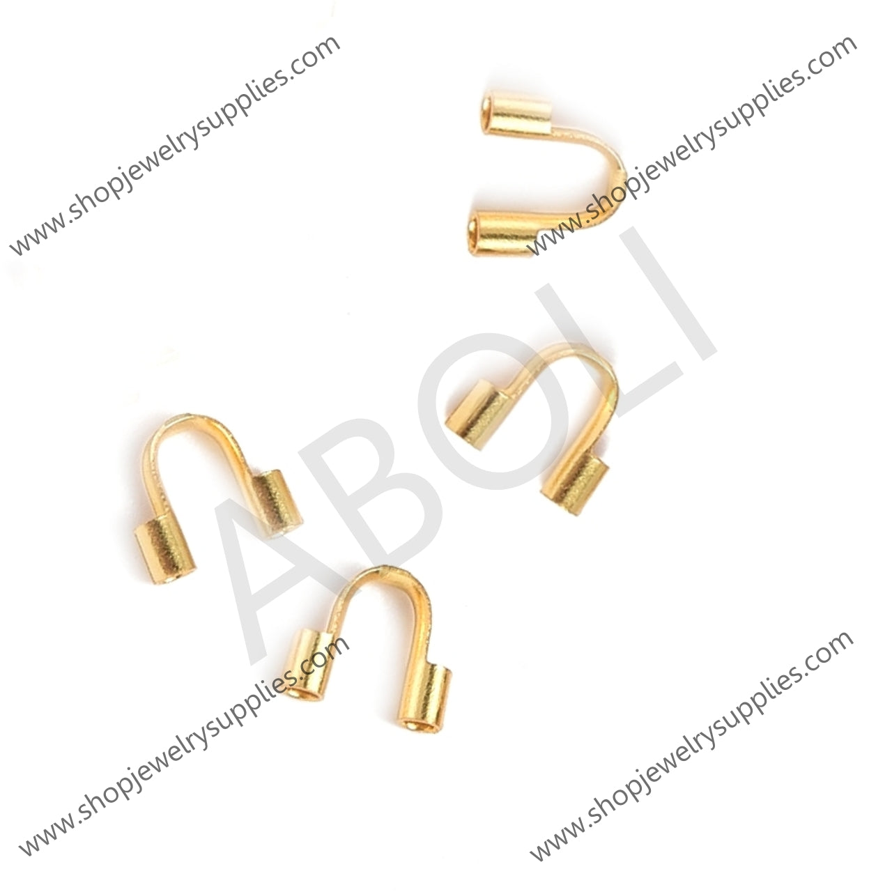 Golden Wire Guard Real 18K Gold Plated 304 Surgical Stainless Steel Wire guards SSWGG5