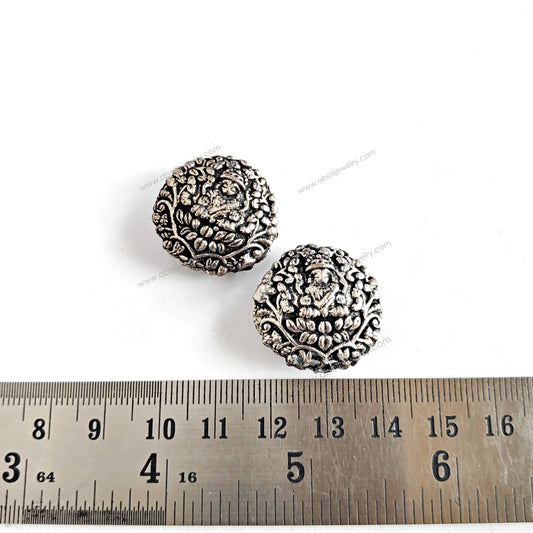 Laxmi Metal beads 22 x 10 mm Lakshmi Goddess Oxidized beads FBBS12 1 bead