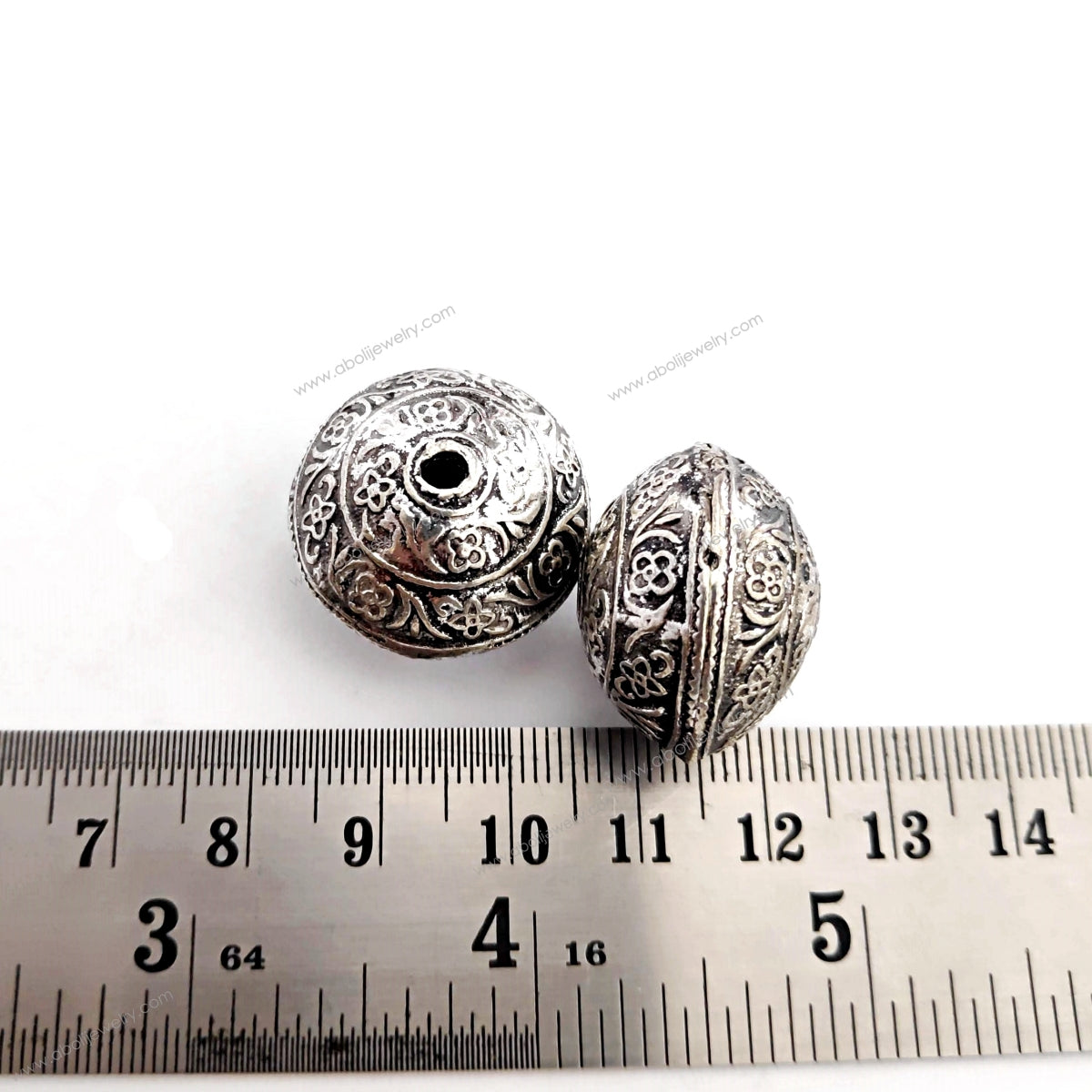 Oxidized silver Metal beads brass beads 24 x 17 mm FBBS18 1 bead