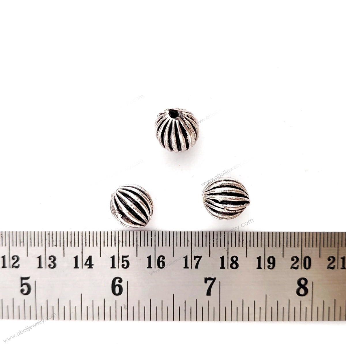 Oxidized silver beads Metal Brass beads 12 x 11 mm FBBS5 1 bead