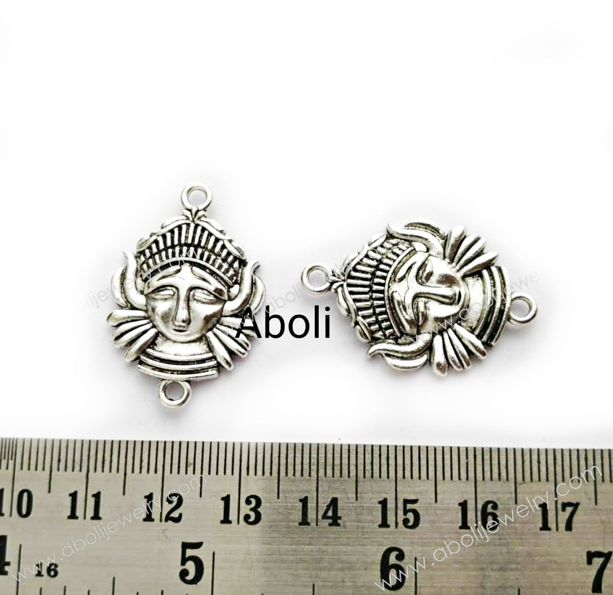 Silver Charm Goddess charm CHMS43 1 connector