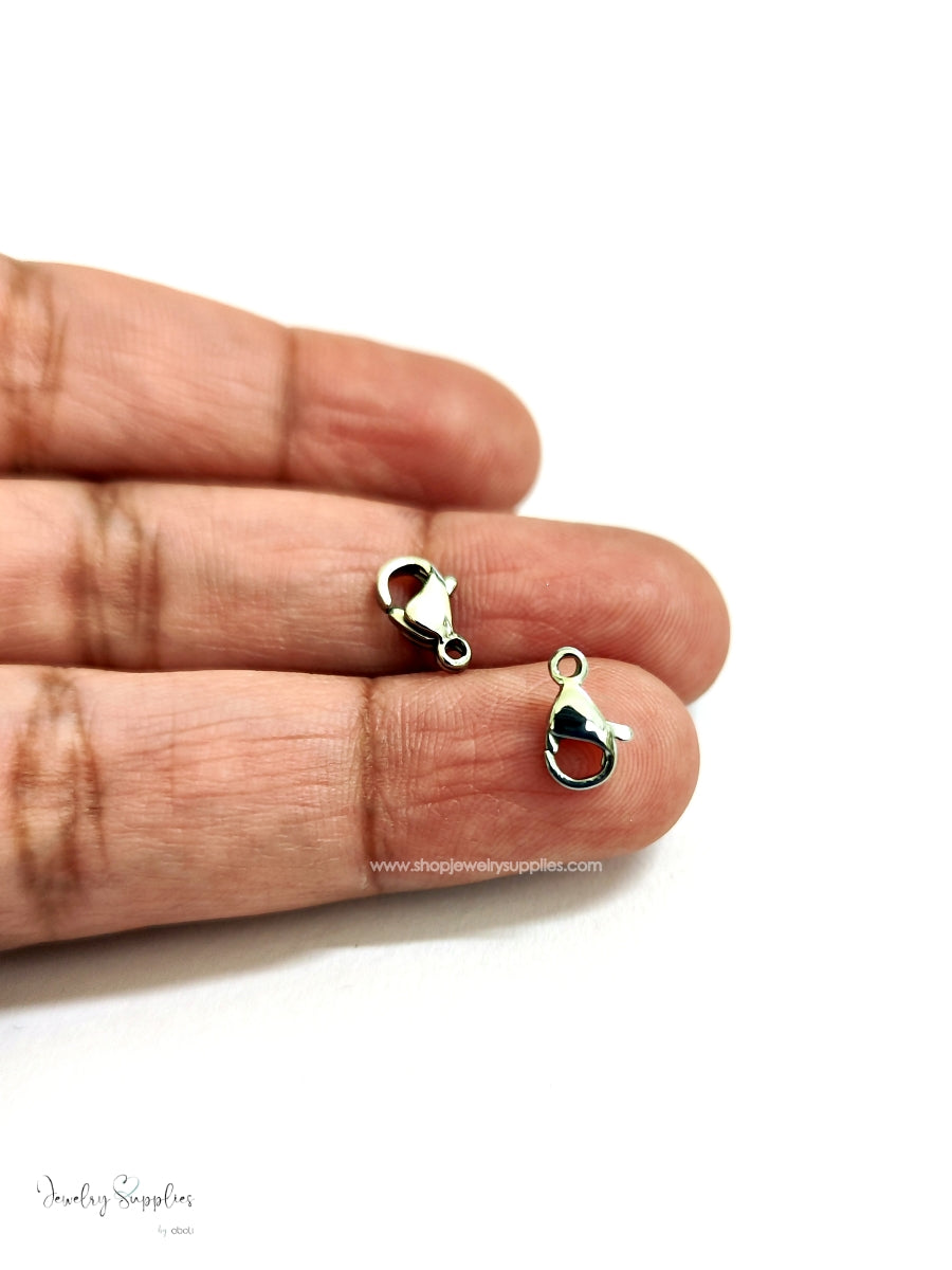 Anti Tarnish Lobster Claw Clasps 304 Stainless Steel necklace bracelet closure