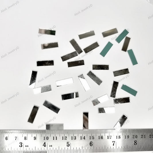 20 mm x 7 mm rectangle mirror for lippan work rectangular mirrors mud mirror work shisha mirror shapes decorative mirror tiles
