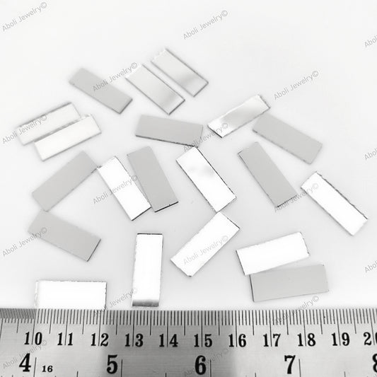 23 x 9 mm rectangular mirror for lippan work rectangle mirror mud mirror work shisha mirror shapes decorative mirror tiles