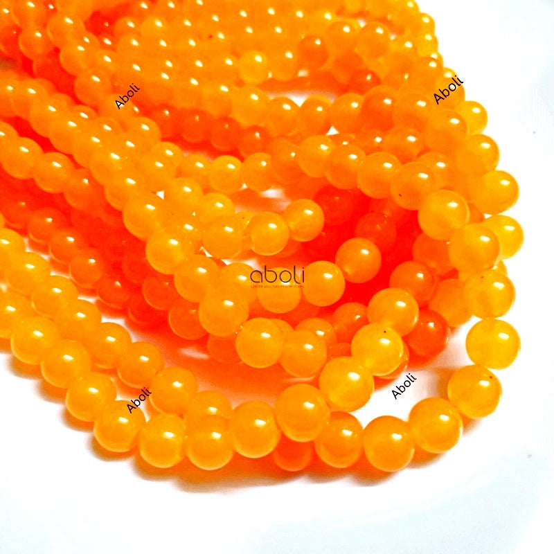 8 mm plain glass beads rakhi beads jewellery beads GB8P10 100 BEADS