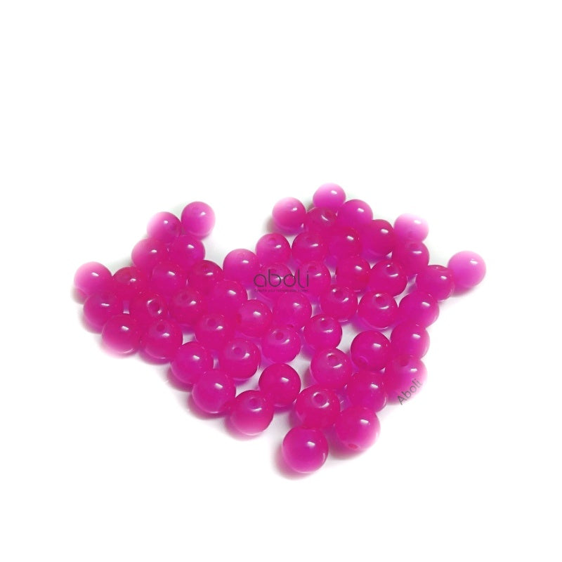 8 mm plain glass beads rakhi beads jewellery beads GB8P3 100 BEADS