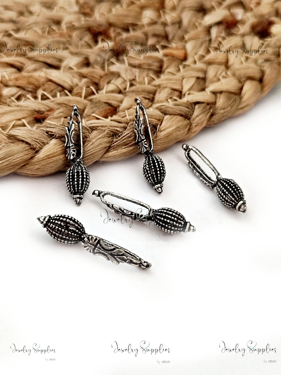 German silver Kolhapuri beads spacer beads for necklace GSKSB6 2 beads