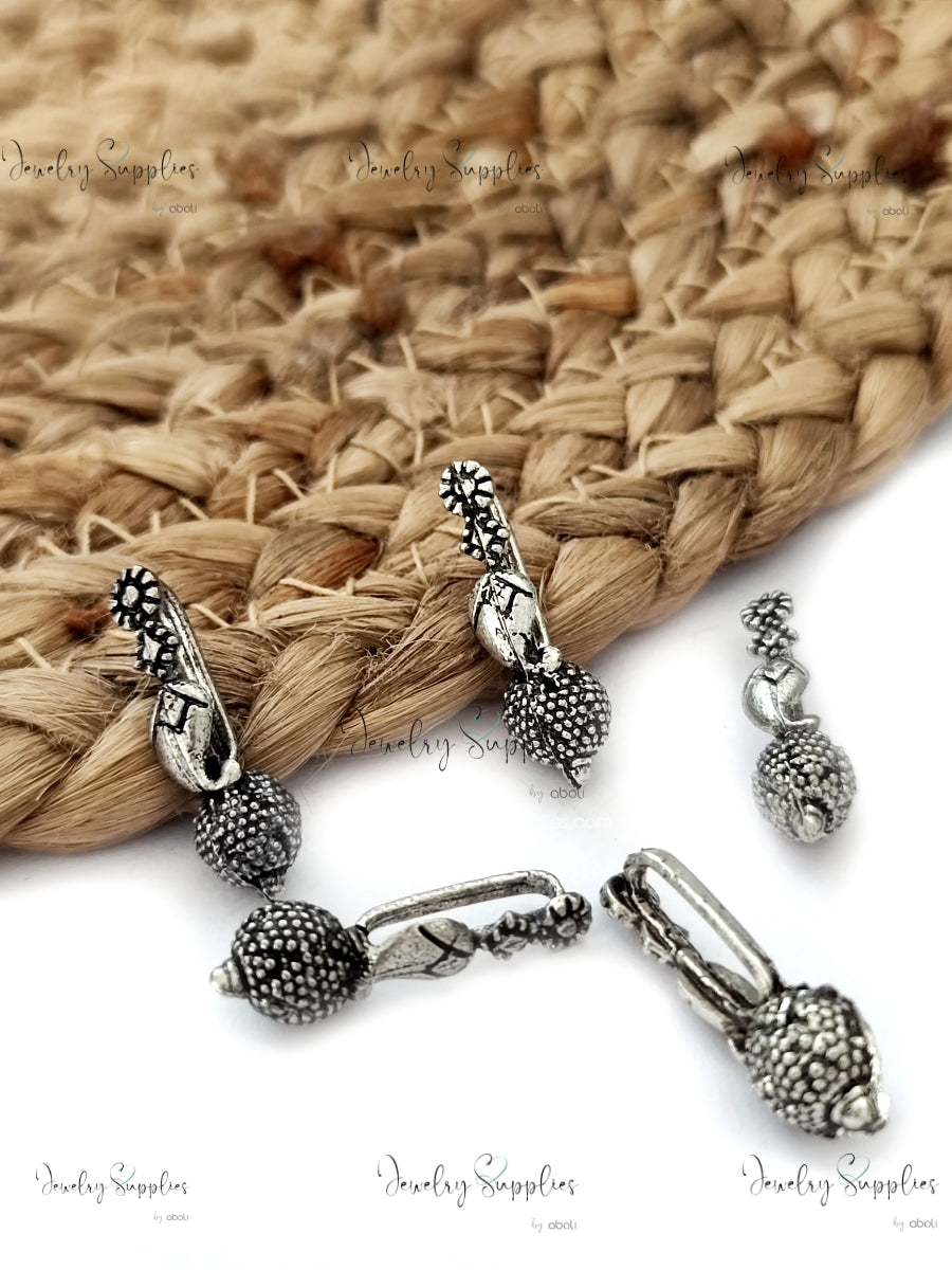 German silver Kolhapuri beads spacer beads for necklace GSKSB7 2 beads