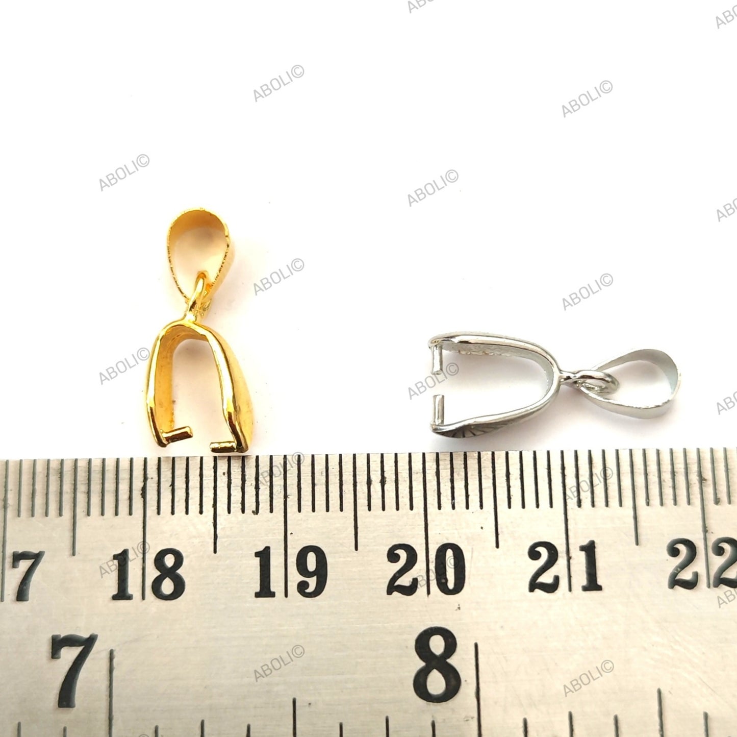 Silver pinch bail pendant bail SPMB3 1 BAIL