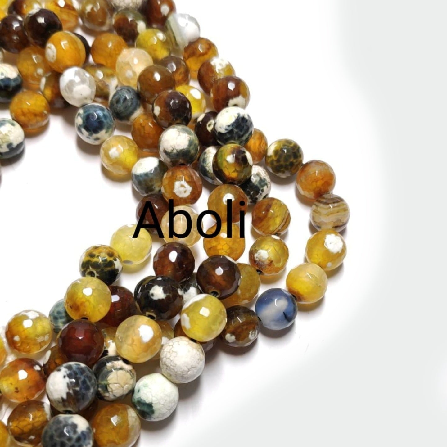 8 mm multicolour agate beads agates semiprecious gemstones 8MMAB5