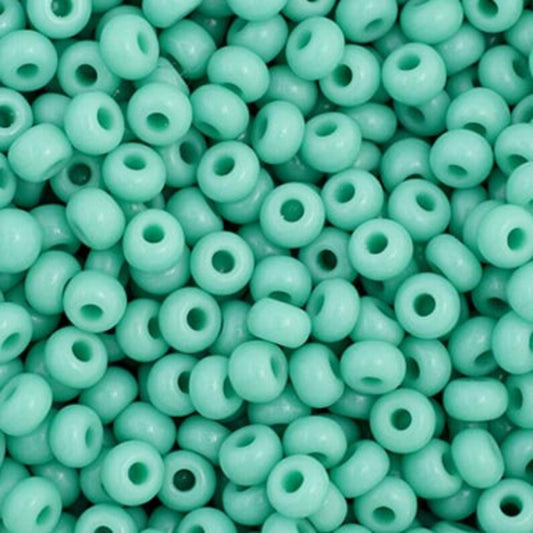Preciosa seed beads teal opaque 11/0 Rocaille No.33