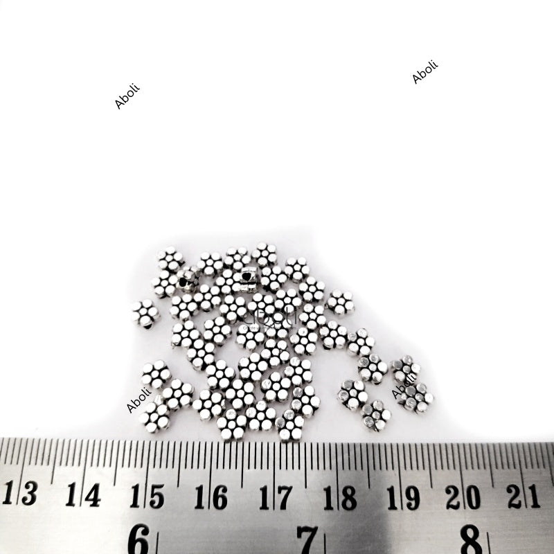 German silver flower spacer beads DSB53 10 gm