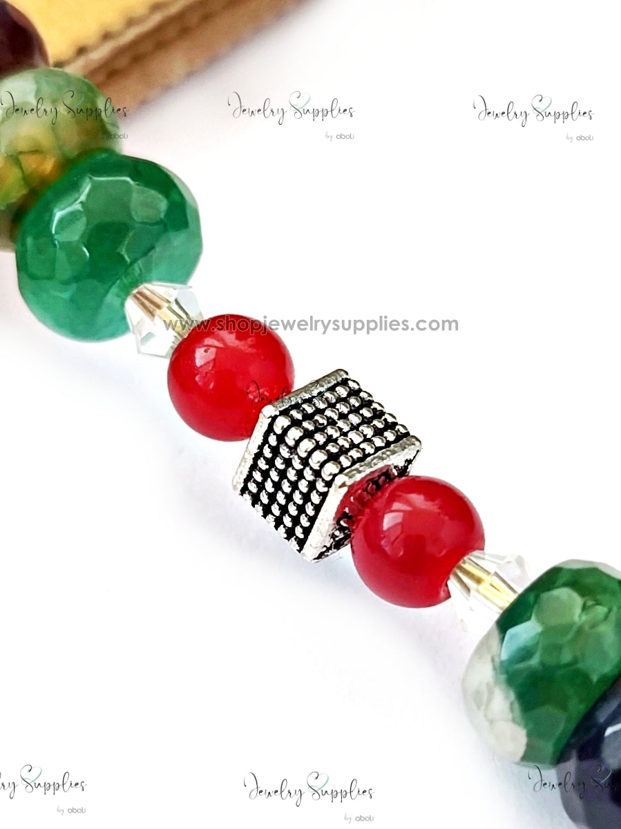 Cube Spacer Beads for Bracelets & Necklaces Pandora spacers for jewellery making GSSB215 10 gm