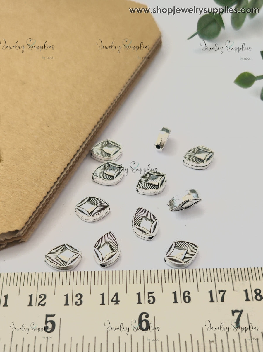 Peacock feather Spacer Beads for Bracelets & Necklaces Pandora spacers for jewellery making GSSB216 10 gm