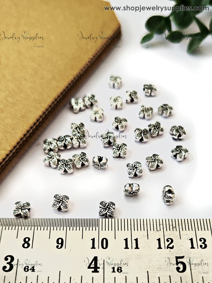 Metal Spacer Beads for Bracelets & Necklaces Flower Pandora spacers for jewellery making GSSB220 10 gm