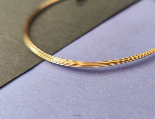 28 G Gold filled wire anti tarnish half hard real 14K gold filled jewellery wire SSGFW28 1 foot