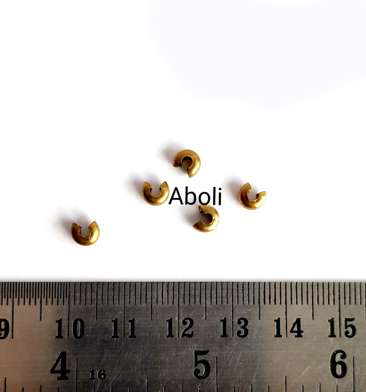 Bronze crimp covers brass Tarnish resistant crimps covers 5 x 3 mm MBCCB 2 pieces