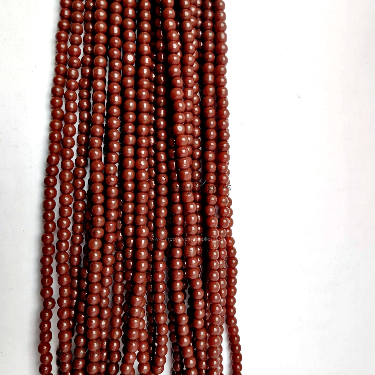 4 mm glass beads for beaded jewellery making round beads GB4P01 200+ beads