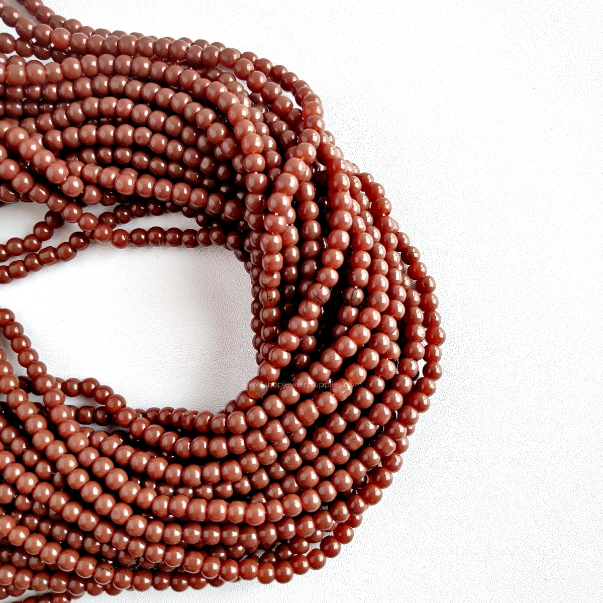 4 mm glass beads for beaded jewellery making round beads GB4P01 200+ beads