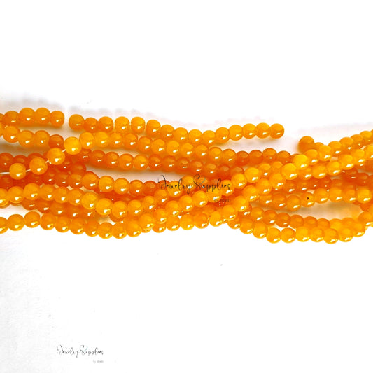 6 mm glass beads for beaded jewellery making round beads GB6P04 135+ beads