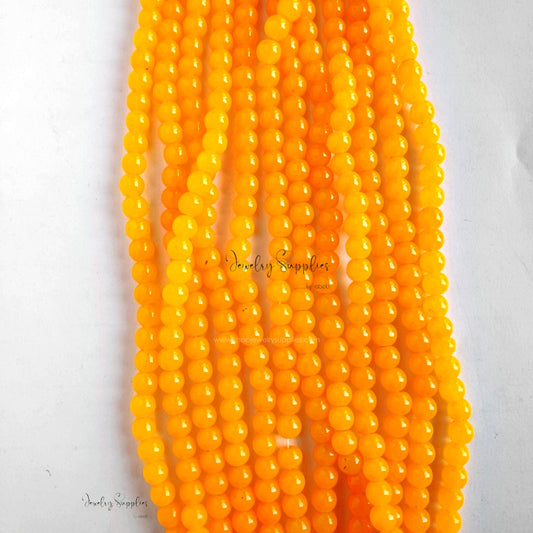 6 mm glass beads for beaded jewellery making round beads GB6P10 135+ beads