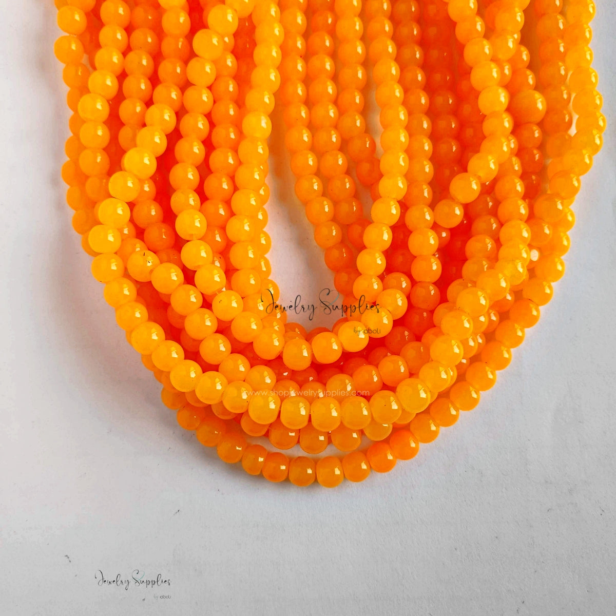 6 mm glass beads for beaded jewellery making round beads GB6P10 135+ beads