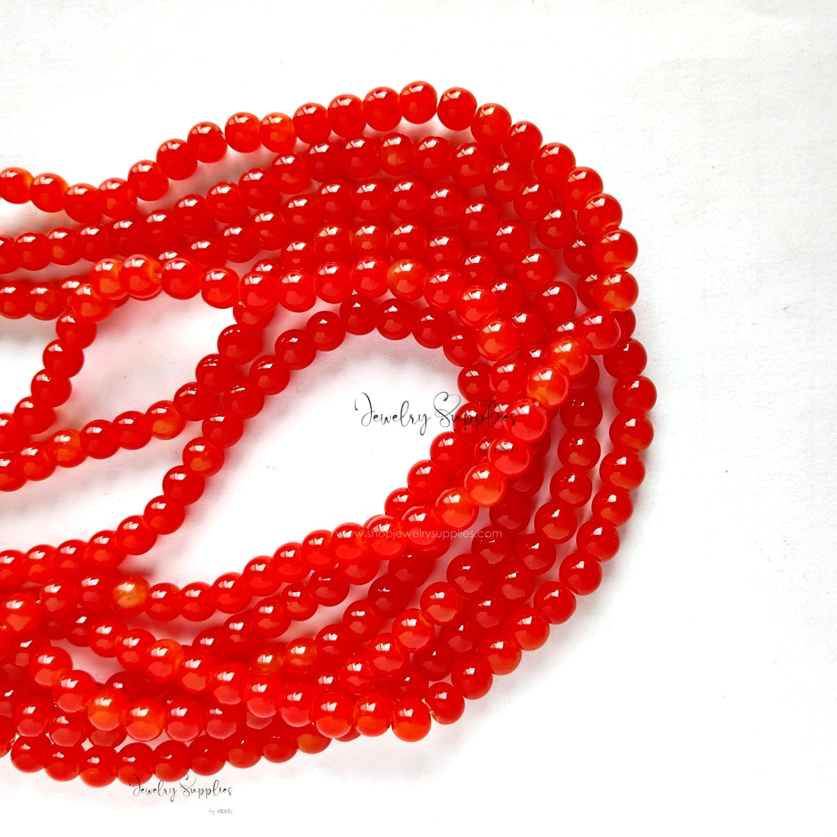 6 mm glass beads for beaded jewellery making round beads GB6P14 135+ beads