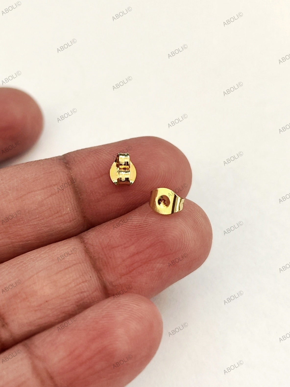 hypoallergenic earring backs golden earring stopper stainless steel jewellery making materials