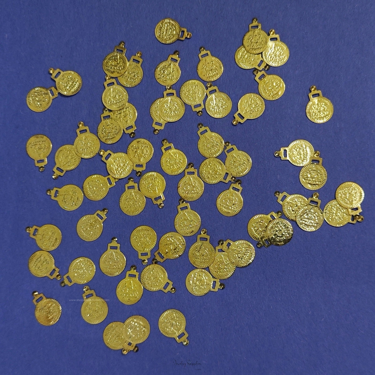 Golden Laxmi coin charms kasu charms ginni jewellery making 10 gm