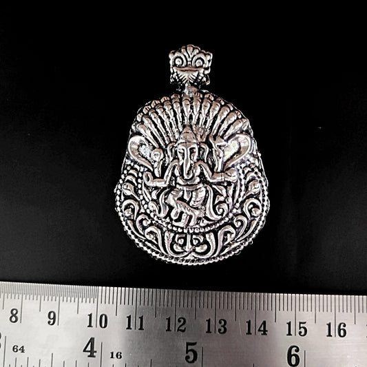 German silver Ganesha pendant tribal necklace SP216