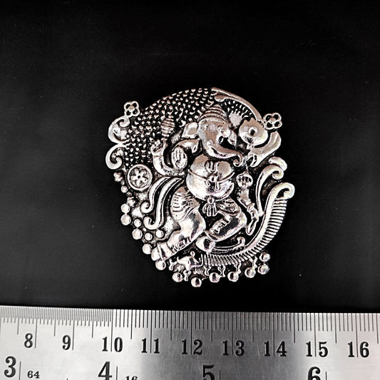 German silver Ganesha pendant Oxidised necklace making SP260