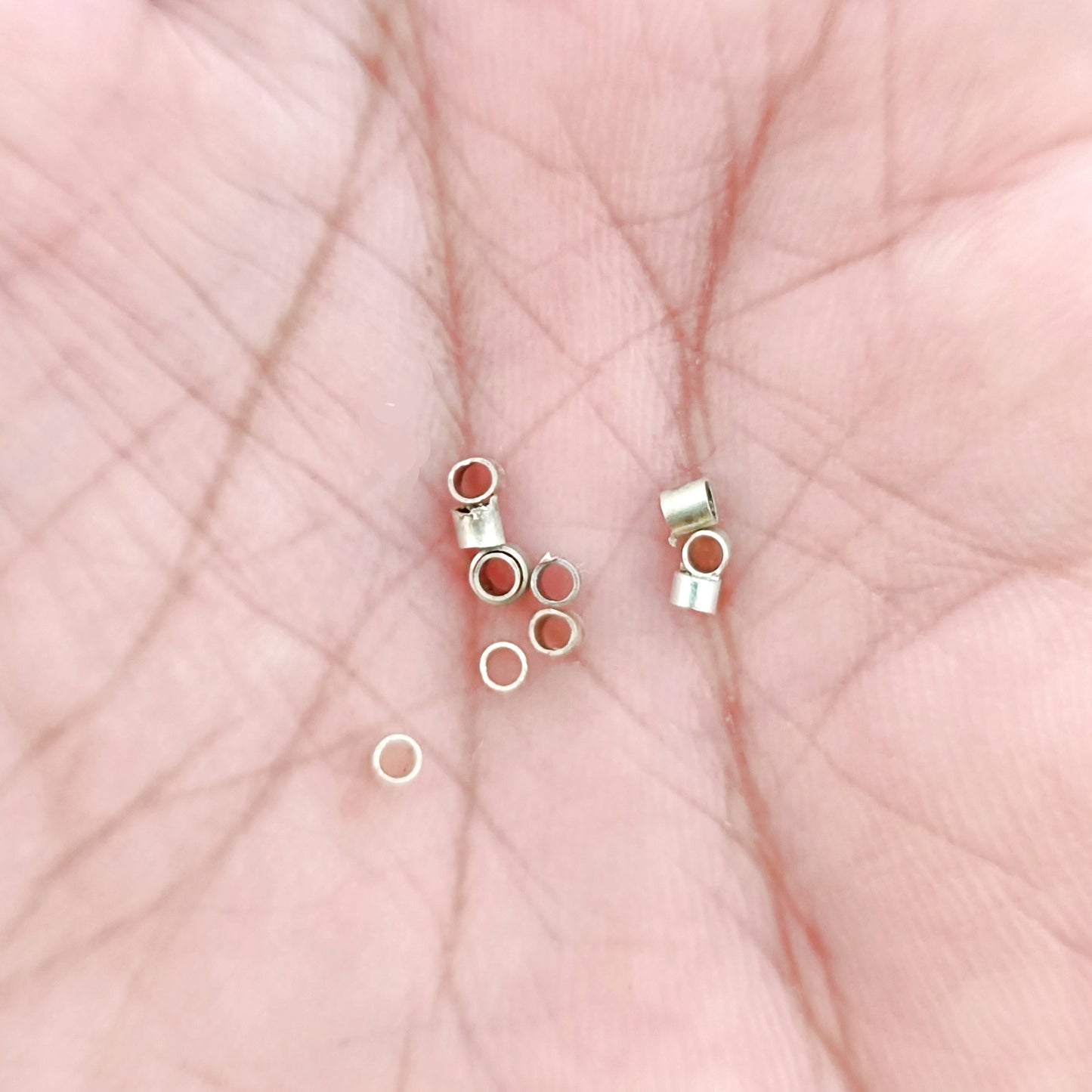 3 mm oxidized silver crimp tube brass Tarnish resistant crimps beaded jewellery MBCT3OS