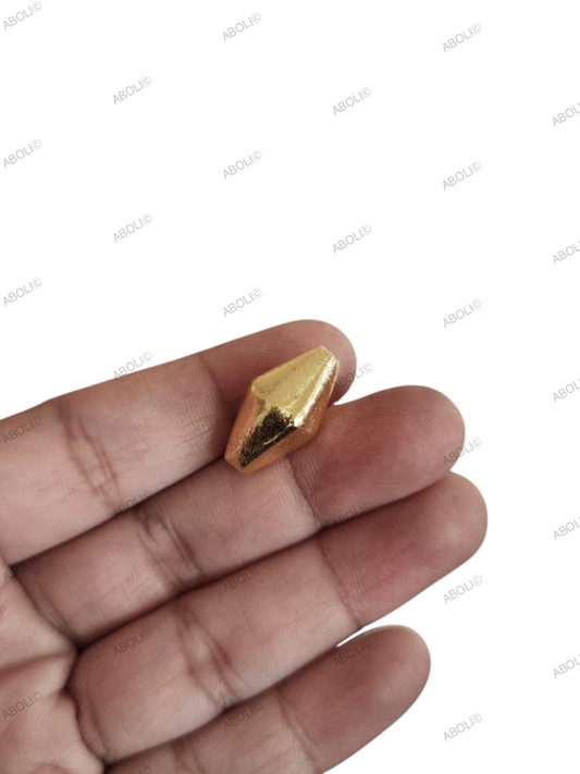 Brass golden dholki bead for dholki beads necklace traditional ethnic beads for jewellery making BBDG20 1 bead