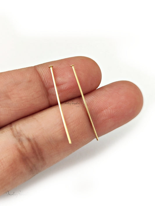 304 stainless steel Golden Head Pin 2.5 cm headpins SSHPG25 10 pins