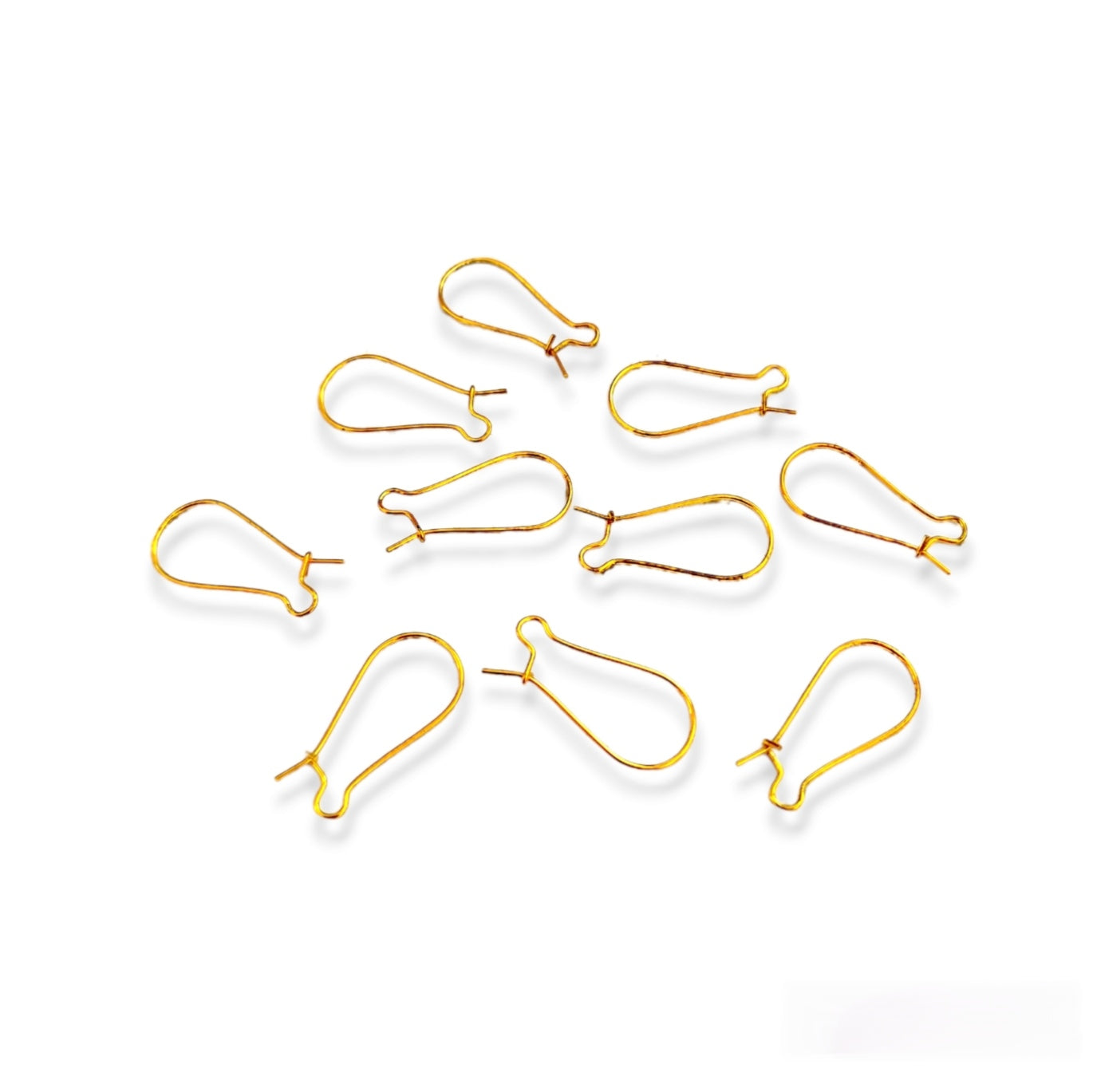 Golden earring hooks kidney wire earring findings 2.5 cm EFKHG26