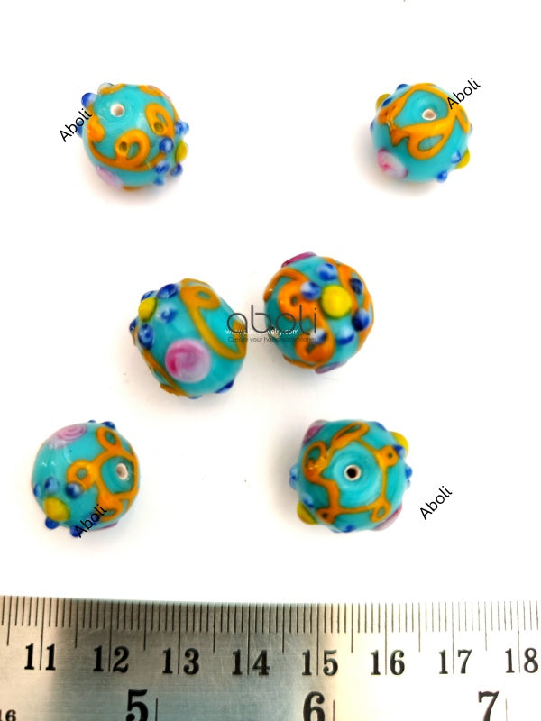 Lampwork beads lamp work glass beads handmade jewellery beads LMPWB21
