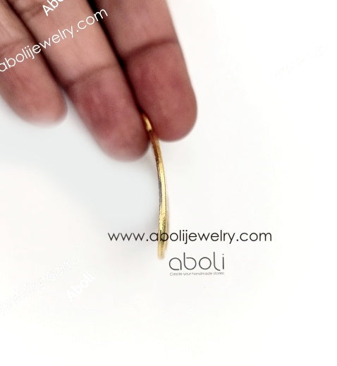 Golden tree in circle Charm curved CHMG116 1 charm