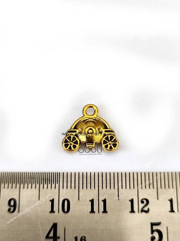 Golden carriage Charm fantasy princess royal Cinderalla CHMG129 1 charm